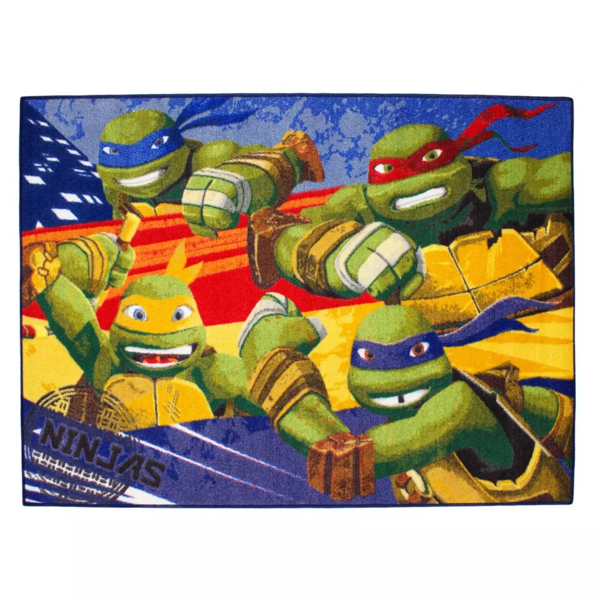 TORTUES NINJA Tapis enfant Les Tortues Ninja 133 x 95 cm Disney Ninja Turtles