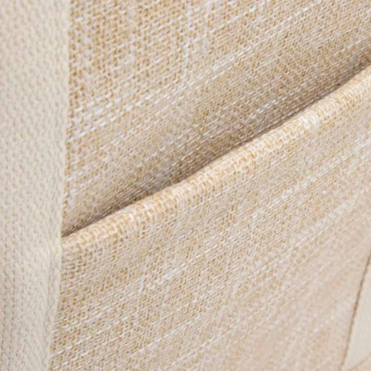 FIVE Panier à Linge en Tissu  Bouton Aimanté  70L Beige