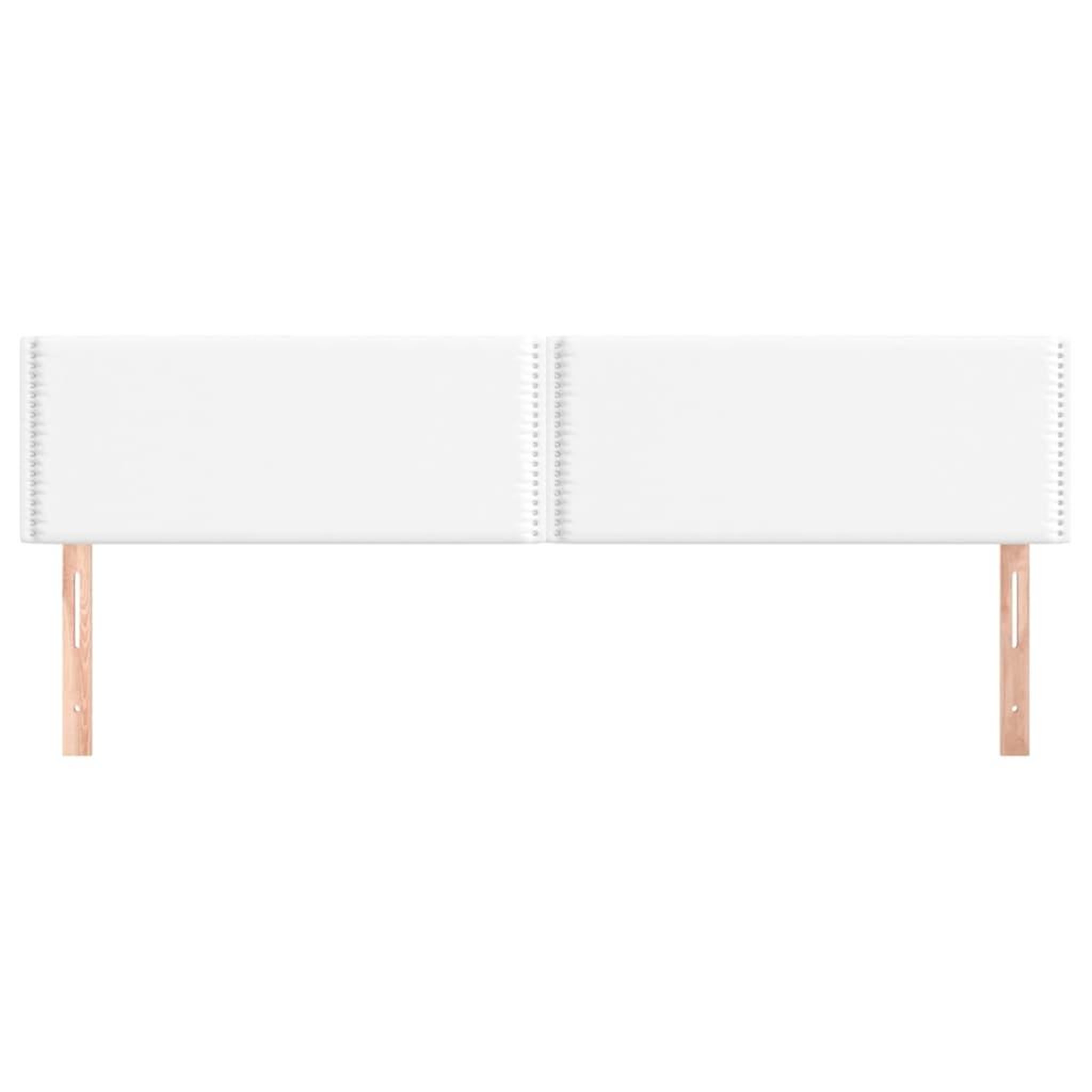 Voir la diapositive 3 : VIDAXL Tetes de lit 2 pcs Blanc 100x5x78/88 cm Similicuir