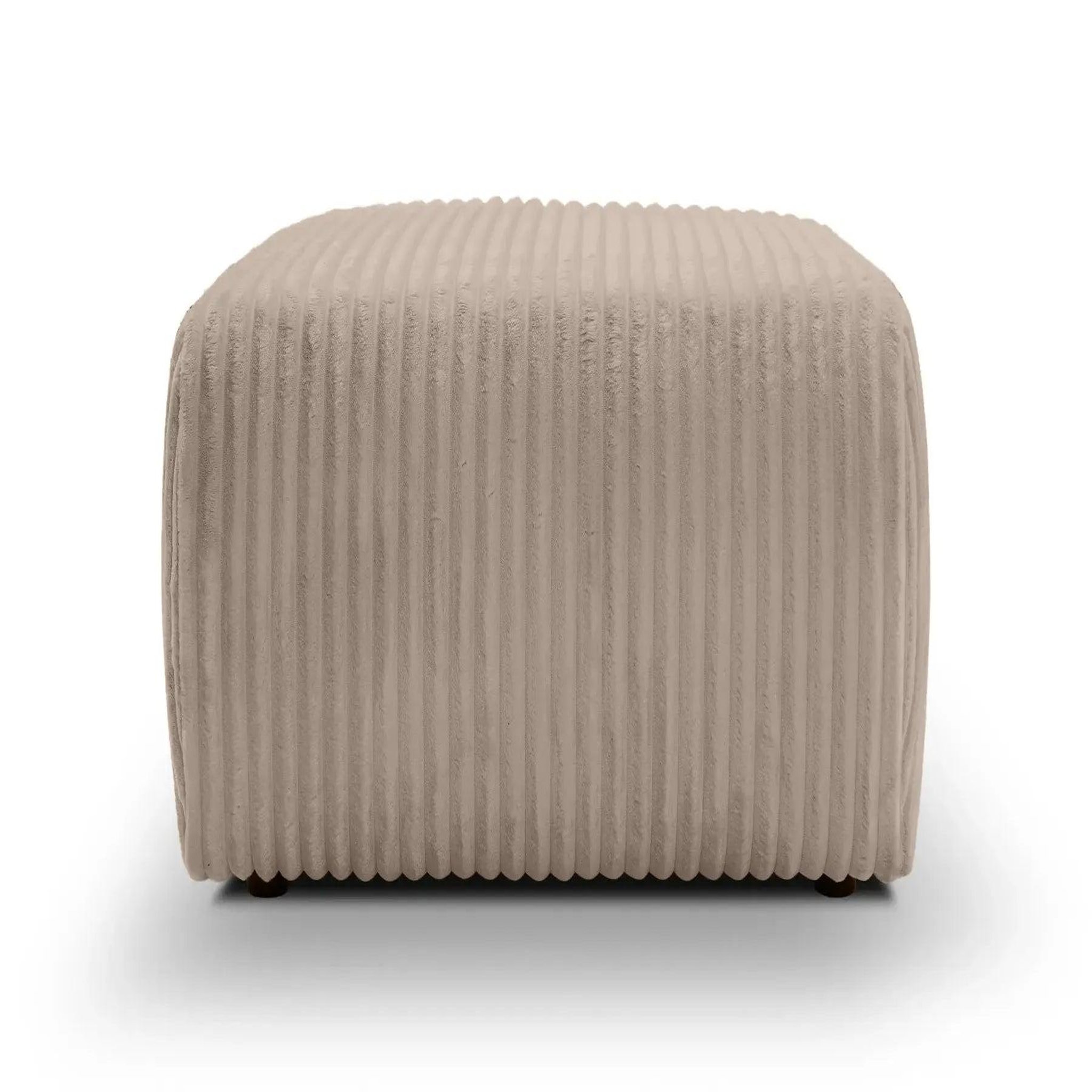 Voir la diapositive 1 : CASANOVA PARIS Elio - pouf velours côtelé