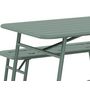 Voir la diapositive 6 : BEST MOBILIER Ribola - ensemble table et bancs de jardin - 4 personnes - vert
