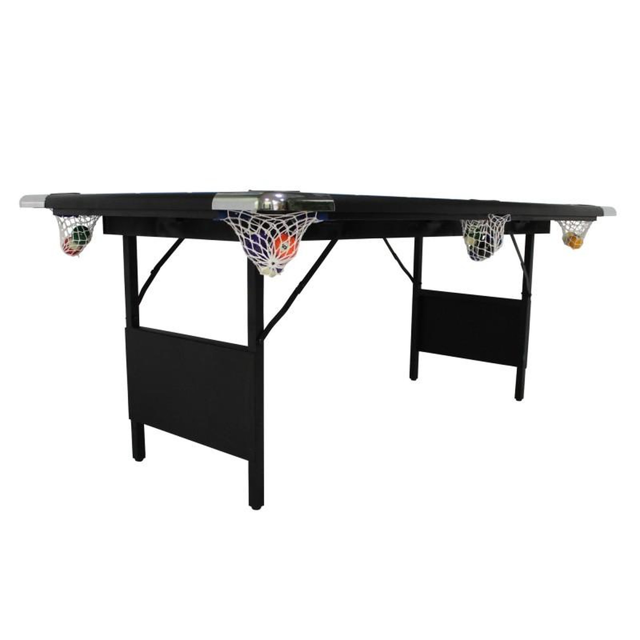 Voir la diapositive 4 : PLAY4FUN Billard pliable, Table de Billard avec Accessoires, 193 x 109 x 81 cm - Noir et Tapis Bleu