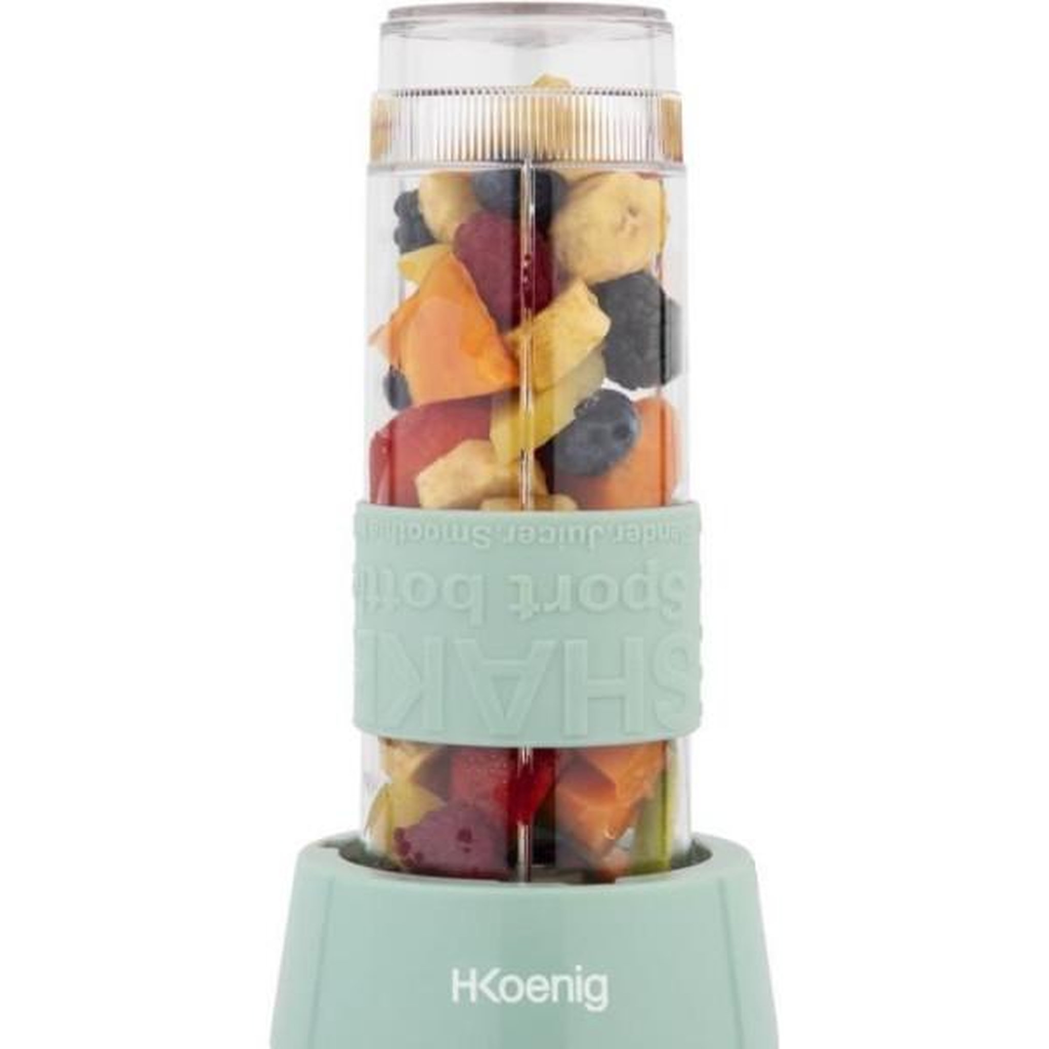 Voir la diapositive 6 : HKOENIG Blender Mini  - H.KoeNIG - SMOO18 - 300 W - 570 mL - Vert pastel - 2 gourdes incluses - Sans BPA
