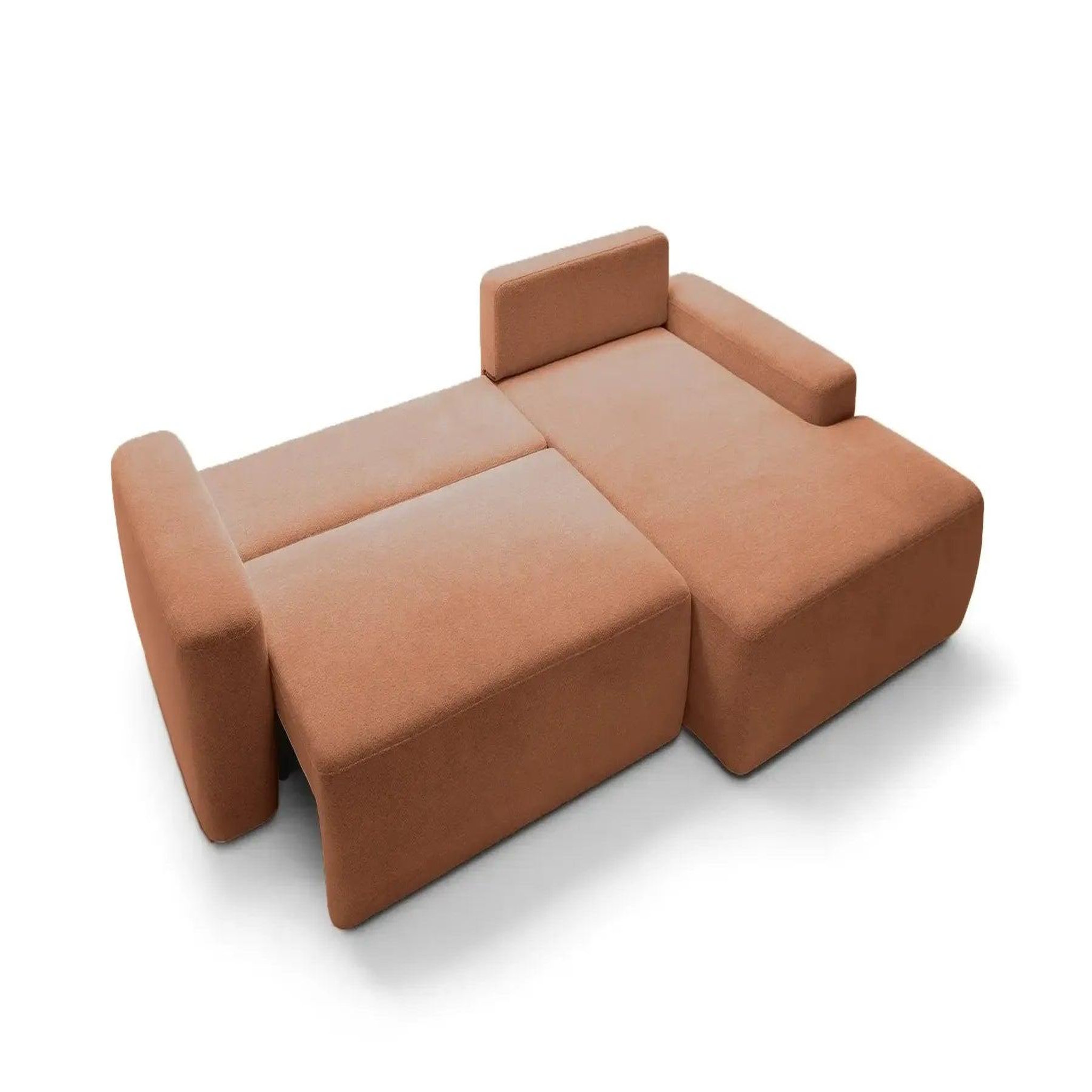 Voir la diapositive 6 : CASANOVA PARIS Ivy - canapé d'angle convertible tissu chiné