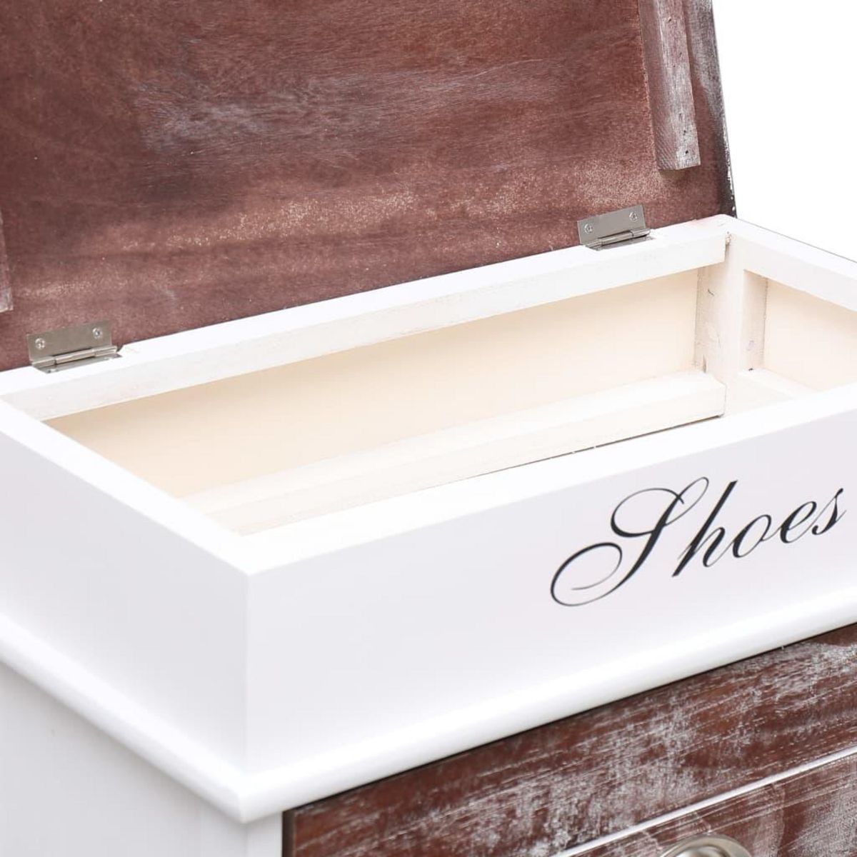 VIDAXL Armoire a chaussures Marron 50 x 28 x 98 cm Bois de Paulownia