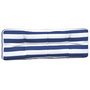 Voir la diapositive 4 : VIDAXL Coussins de palette lot de 2 rayures bleues/blanches tissu