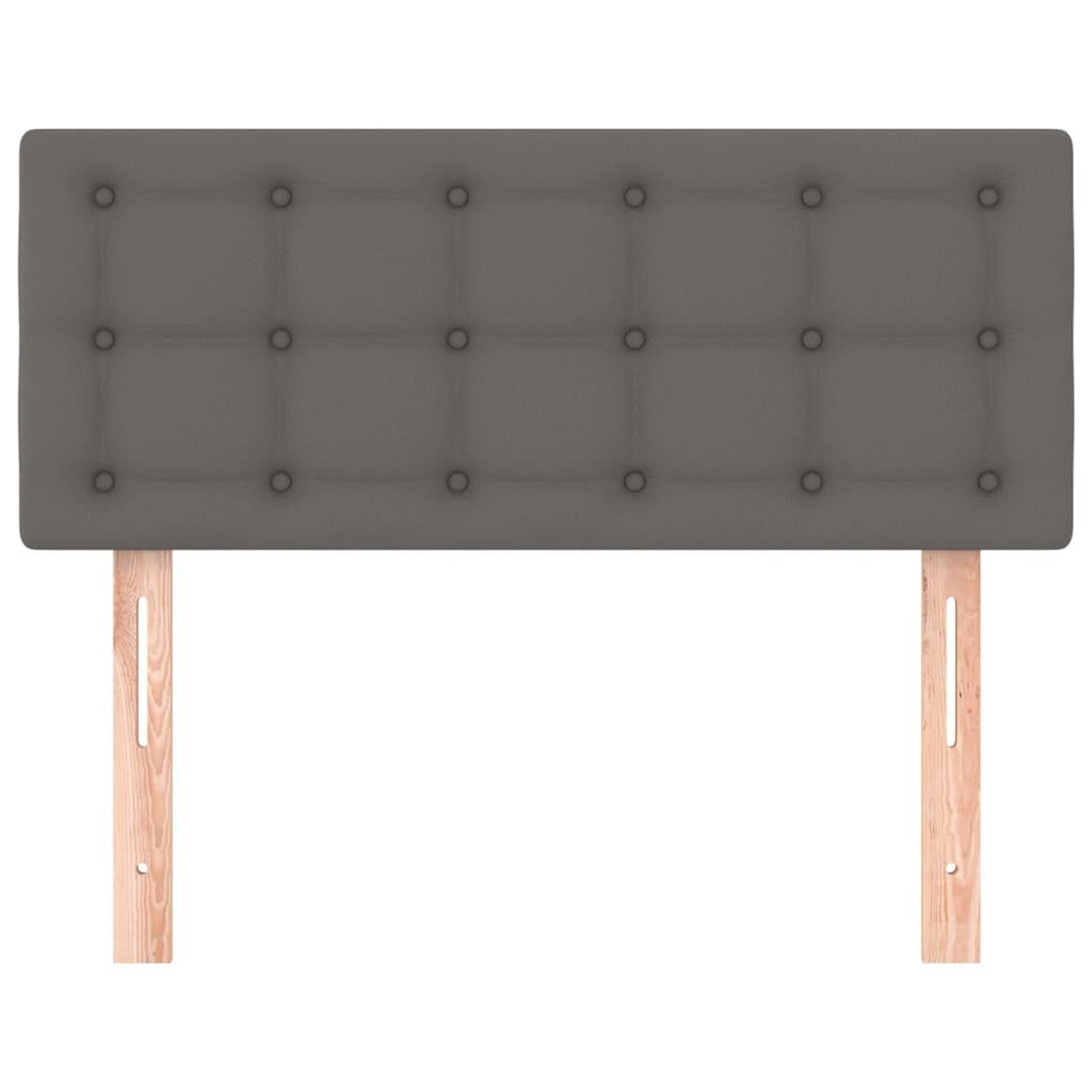 Voir la diapositive 3 : VIDAXL Tete de lit Gris 80x5x78/88 cm Similicuir