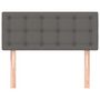 Voir la diapositive 3 : VIDAXL Tete de lit Gris 80x5x78/88 cm Similicuir