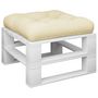Voir la diapositive 3 : VIDAXL Coussin de palette creme 50x50x12 cm tissu