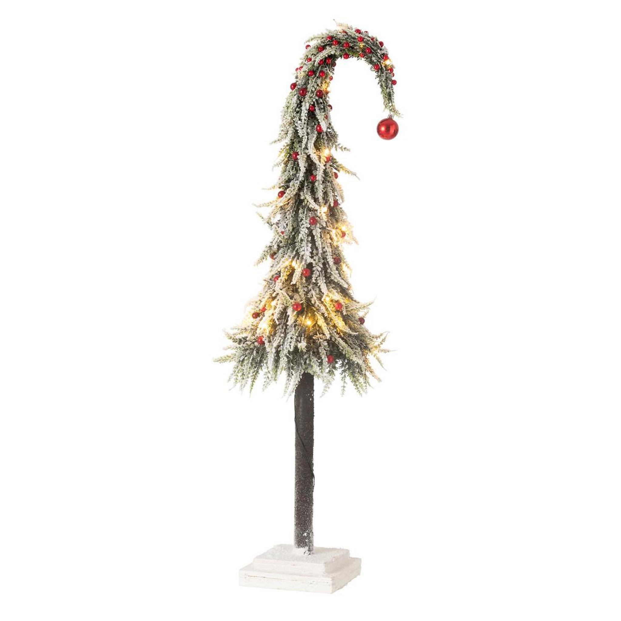J-LINE Sapin de Noël Déco à LED  Phil  100cm Vert