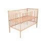 Voir la diapositive 2 : COMBELLE Lit Remi 70x140cm en Bois Brut Naturel - Mobilier Enfant Artisanale