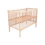 Voir la diapositive 2 : COMBELLE Lit Remi 70x140cm en Bois Brut Naturel - Mobilier Enfant Artisanale
