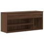 Voir la diapositive 2 : VIDAXL Banc a chaussures chene marron 102x30,5x45 cm bois d'ingenierie