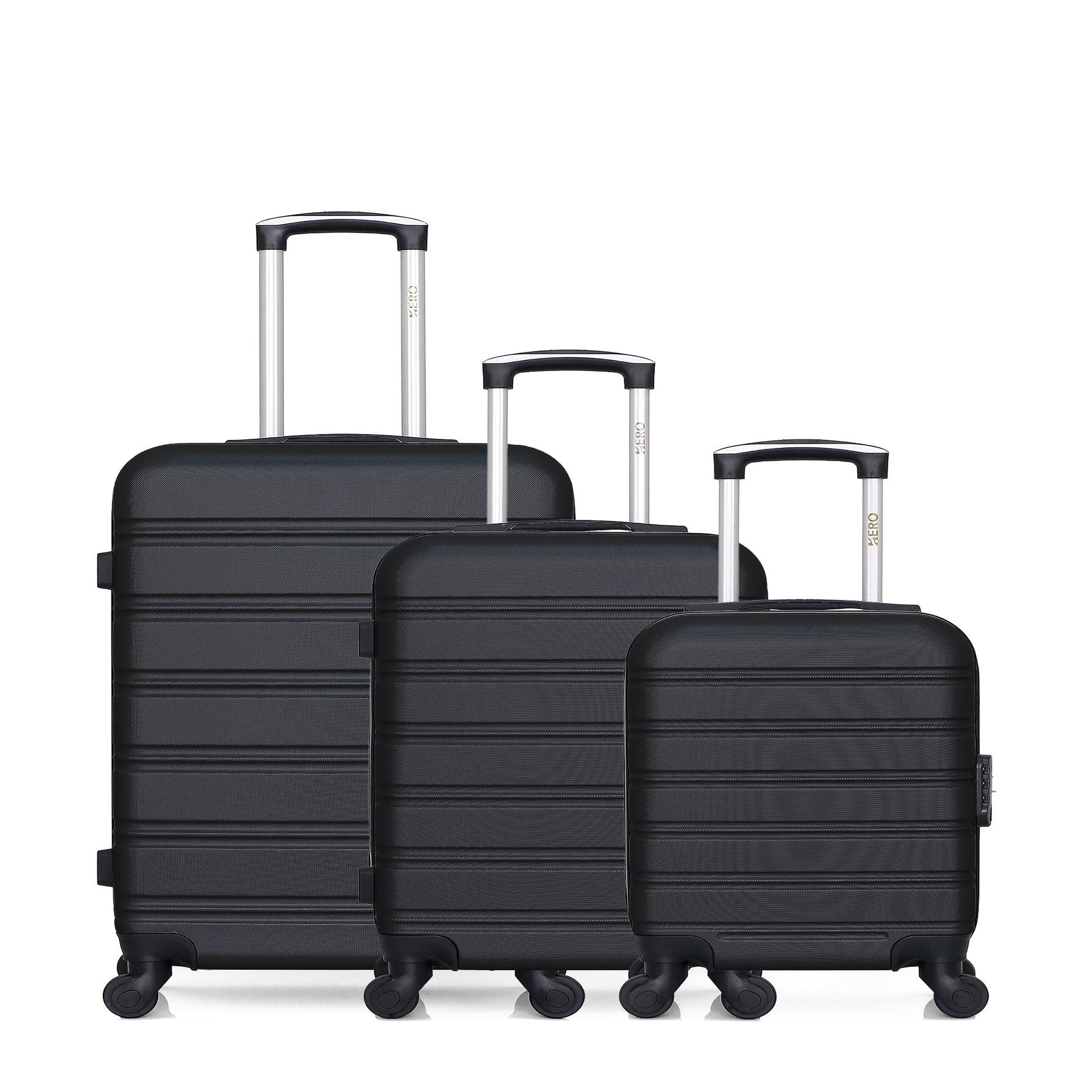 HERO Hero - lot de 3 - valise weekend , valise cabine et valise cabine xxs renoso