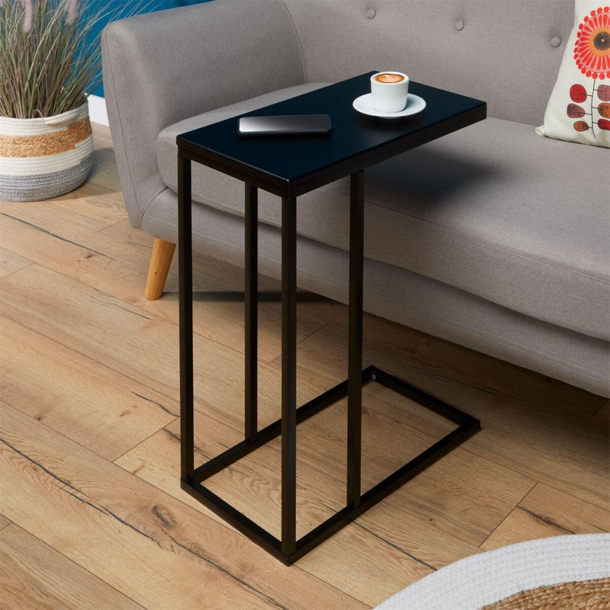 IDIMEX Table d'appoint rectangulaire DEBORA