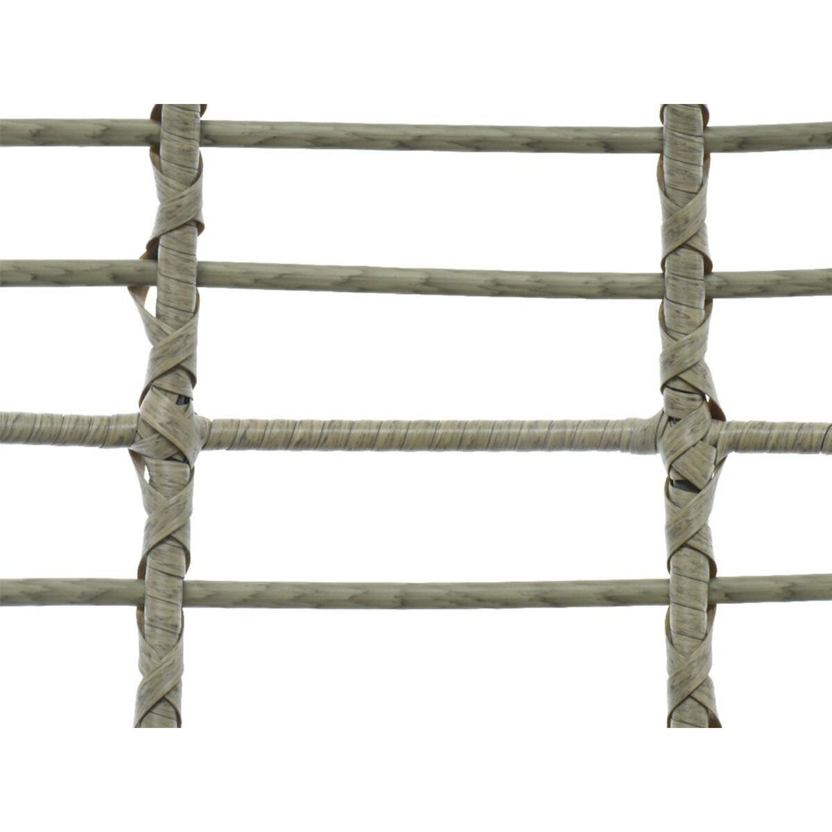 JARDIDECO Salon de jardin en résine tressée gris Evora - 2 places