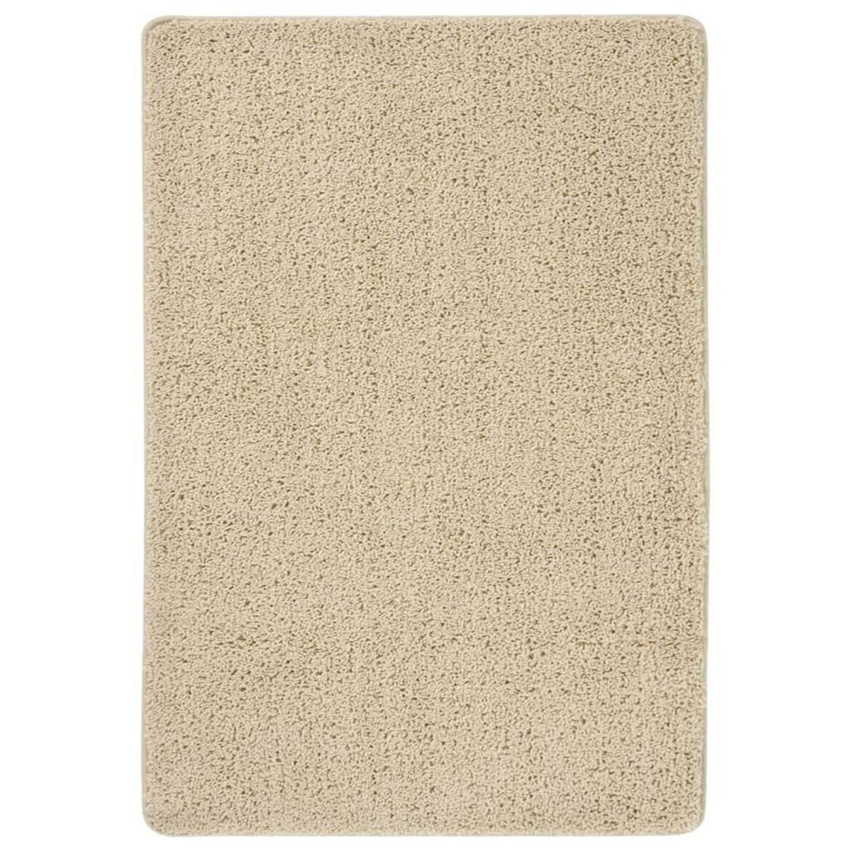 VIDAXL Tapis shaggy antiderapant Creme 160x230 cm