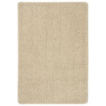 VIDAXL Tapis shaggy antiderapant Creme 160x230 cm