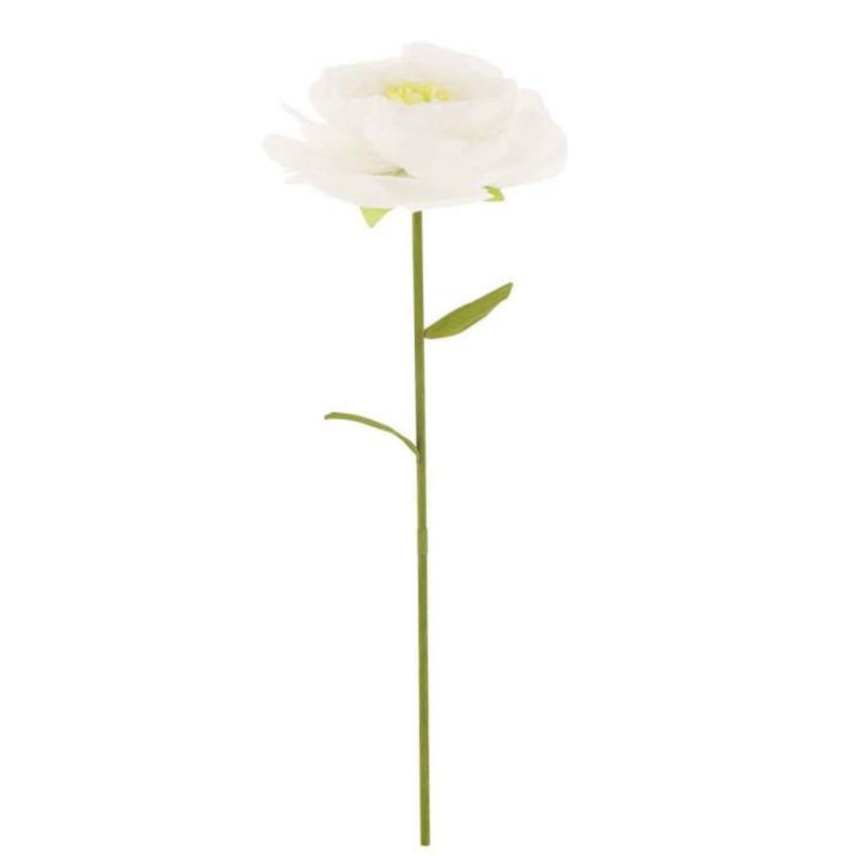 Paris Prix Fleur Artificielle en Papier  Rose  140cm Blanc