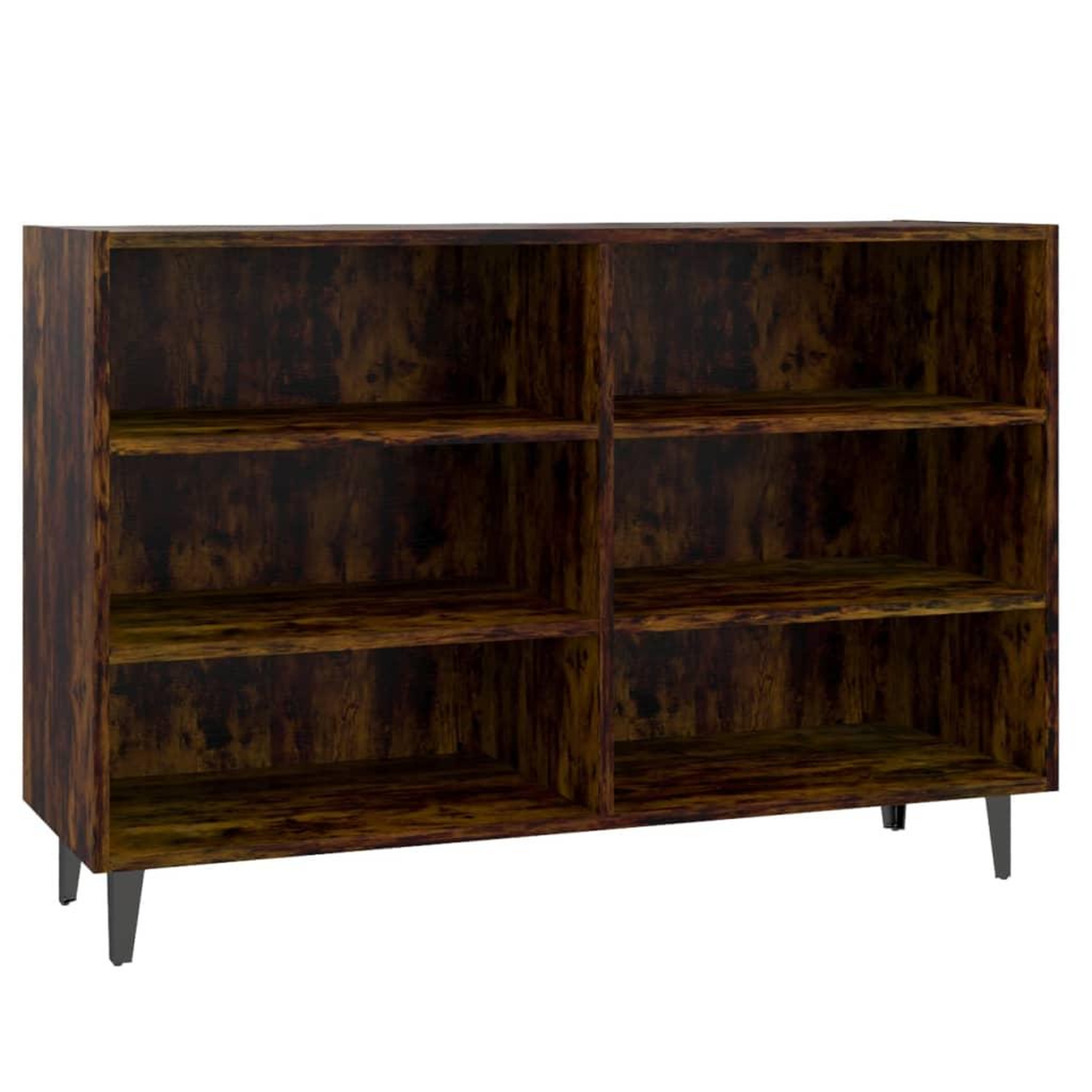 Voir la diapositive 2 : VIDAXL Buffet Chene fume 103,5x35x70 cm Bois d'ingenierie