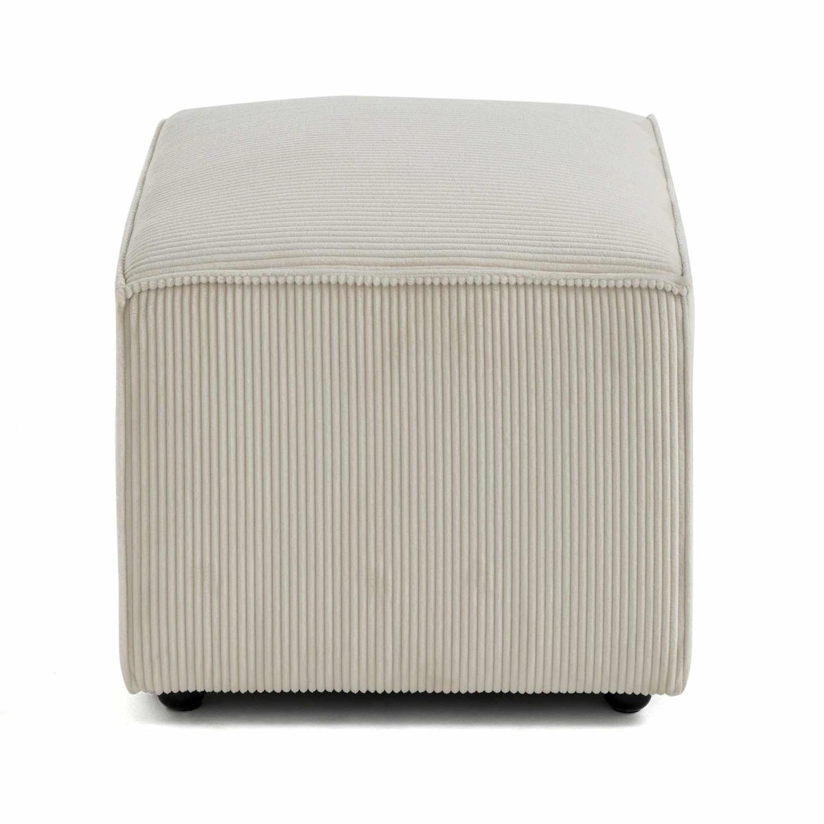 LISA DESIGN Arty - pouf d'appoint - en velours côtelé