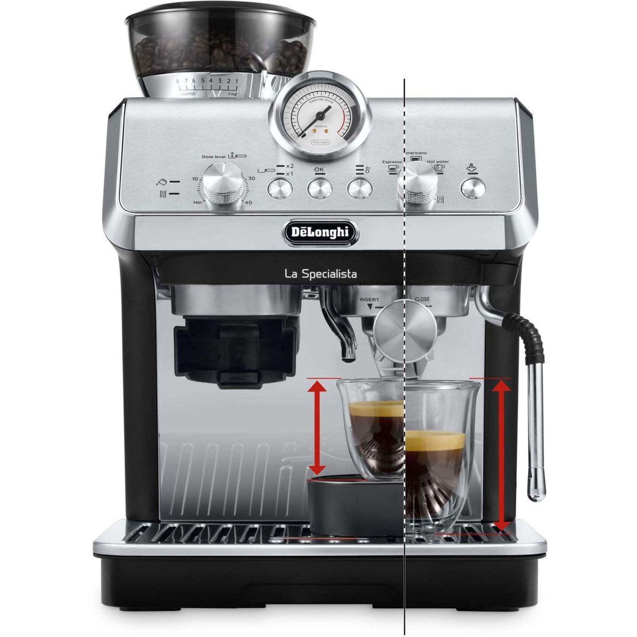 Voir la diapositive 3 : DELONGHI Machine à expresso specialista arte ec9155.mb inox