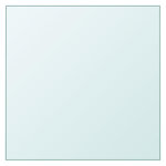VIDAXL Dessus de table Transparent 50x50 cm Verre trempe