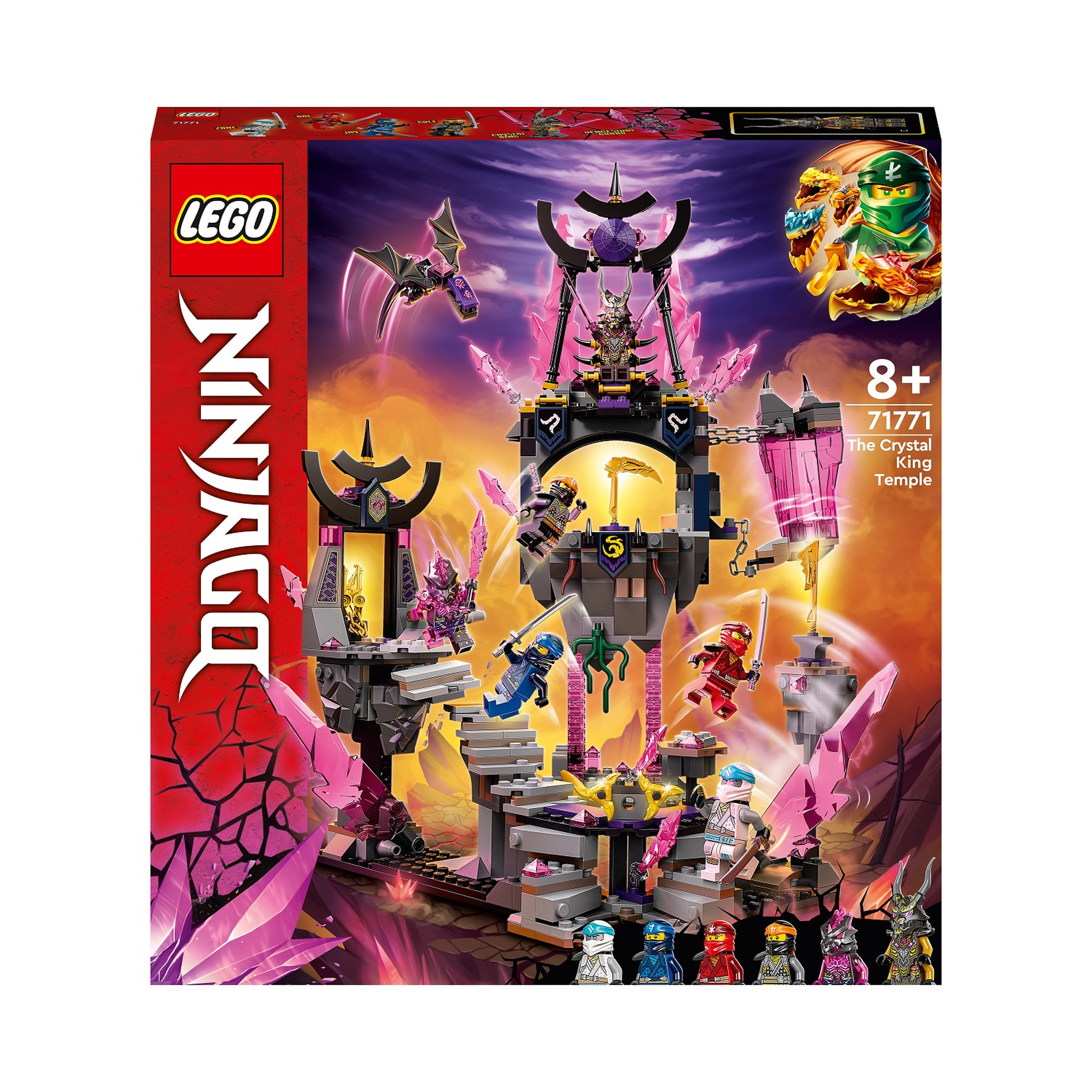 Voir la diapositive 1 : LEGO Ninjago 71771 Le Temple du Roi de Cristal, Jouet pour Enfants avec Mini figurines