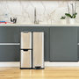 Voir la diapositive 4 : Kitchen move Poubelle de cuisine tri sélectif HAJA Argent Acier inoxydable 60L