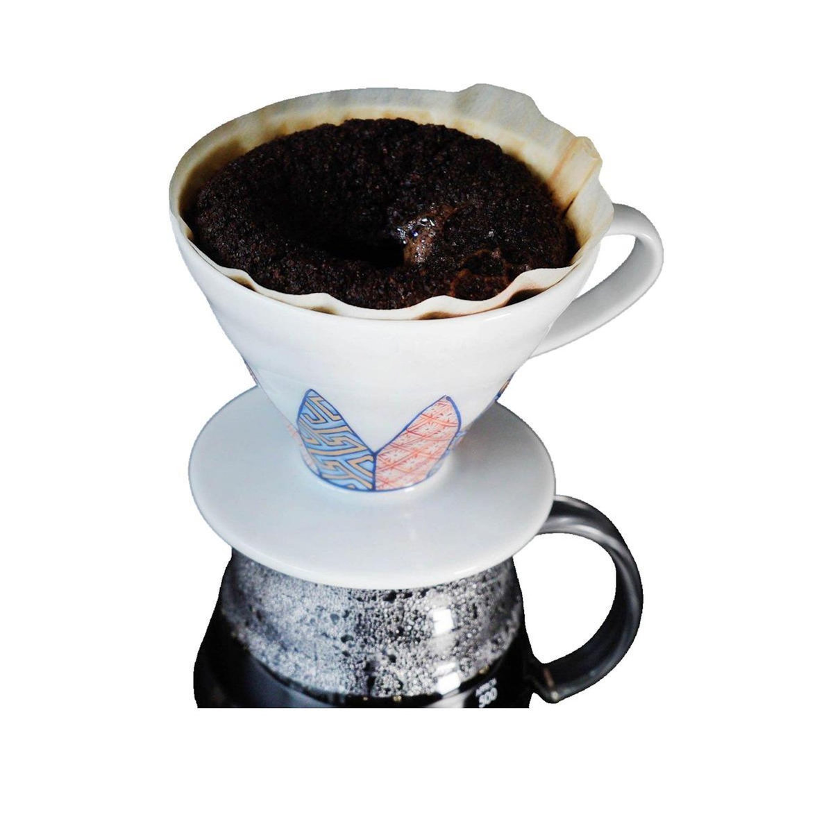 HARIO Cafetière Hario Drip V60-02 Tachikichi Shozui en céramique blanche