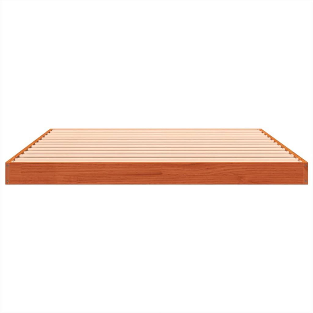 VIDAXL Cadre de lit sans matelas cire marron 120x200cm bois pin massif