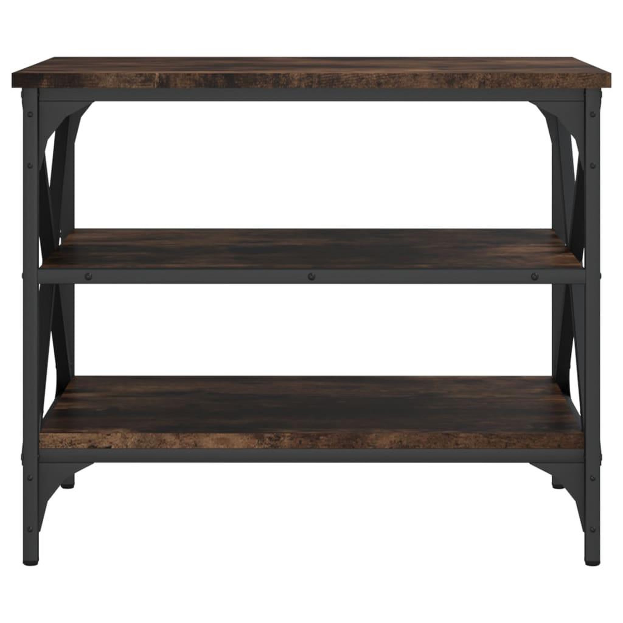 Voir la diapositive 5 : VIDAXL Meuble TV Chene fume 60x40x50 cm Bois d'ingenierie