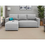Voir la diapositive 2 : BEST MOBILIER Pilea - canapé d'angle réversible 4 places - convertible avec coffre - en tissu