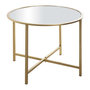 Voir la diapositive 1 : Paris Prix Table d'Appoint Design  Miroir  60cm Or