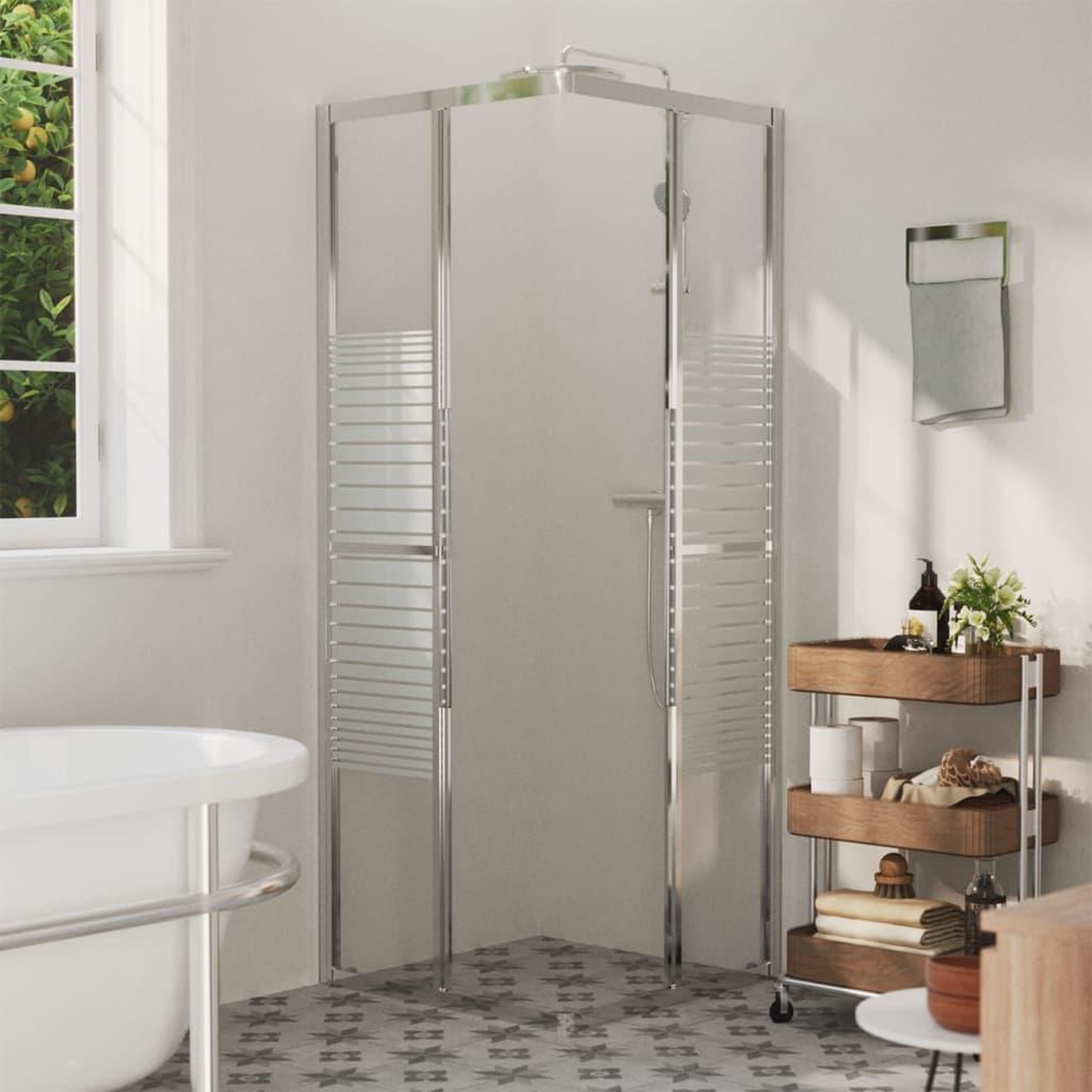 Voir la diapositive 3 : VIDAXL Cabine de douche ESG 70x70x180 cm