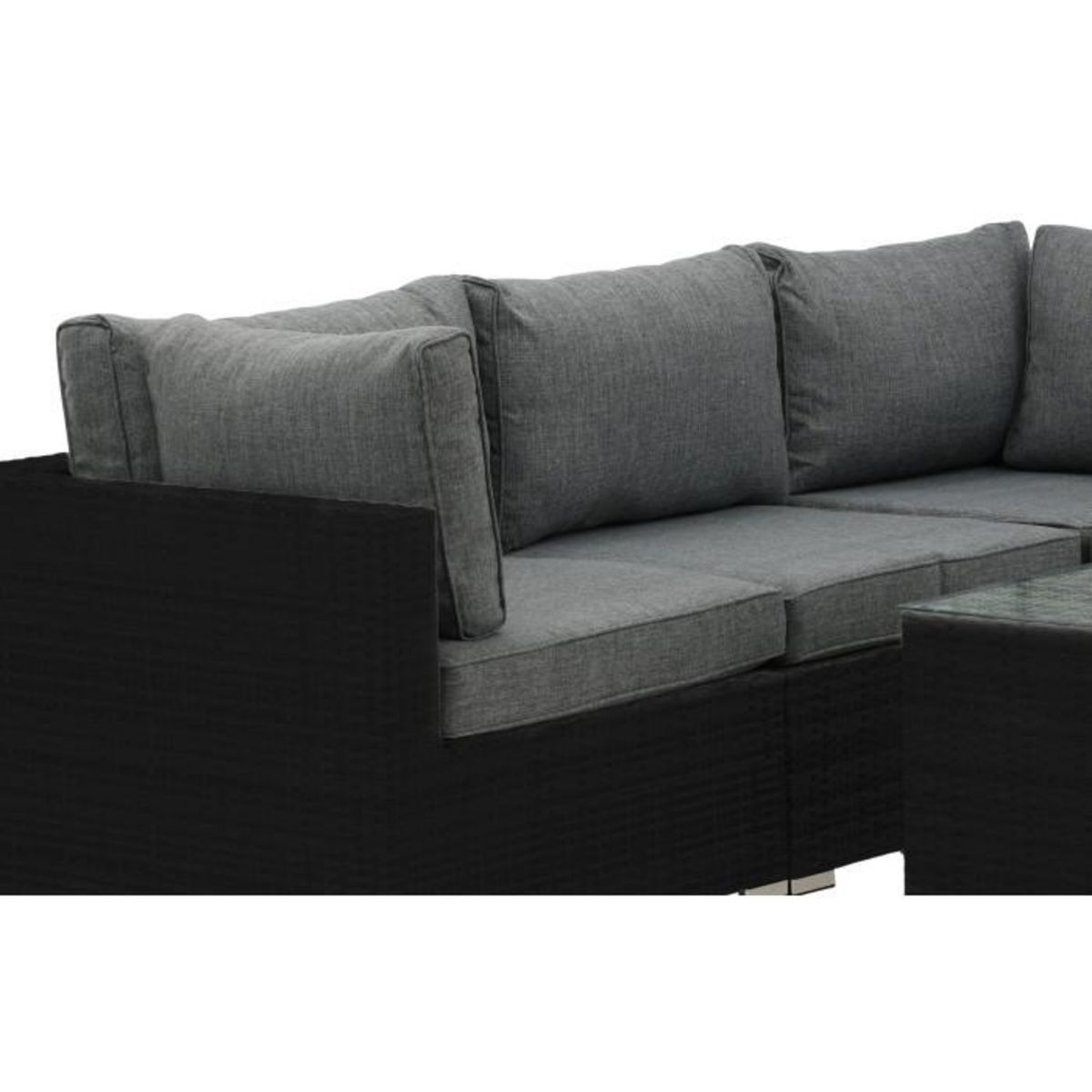 Paris Prix Salon d'Angle de Jardin  Amazona  237cm Noir