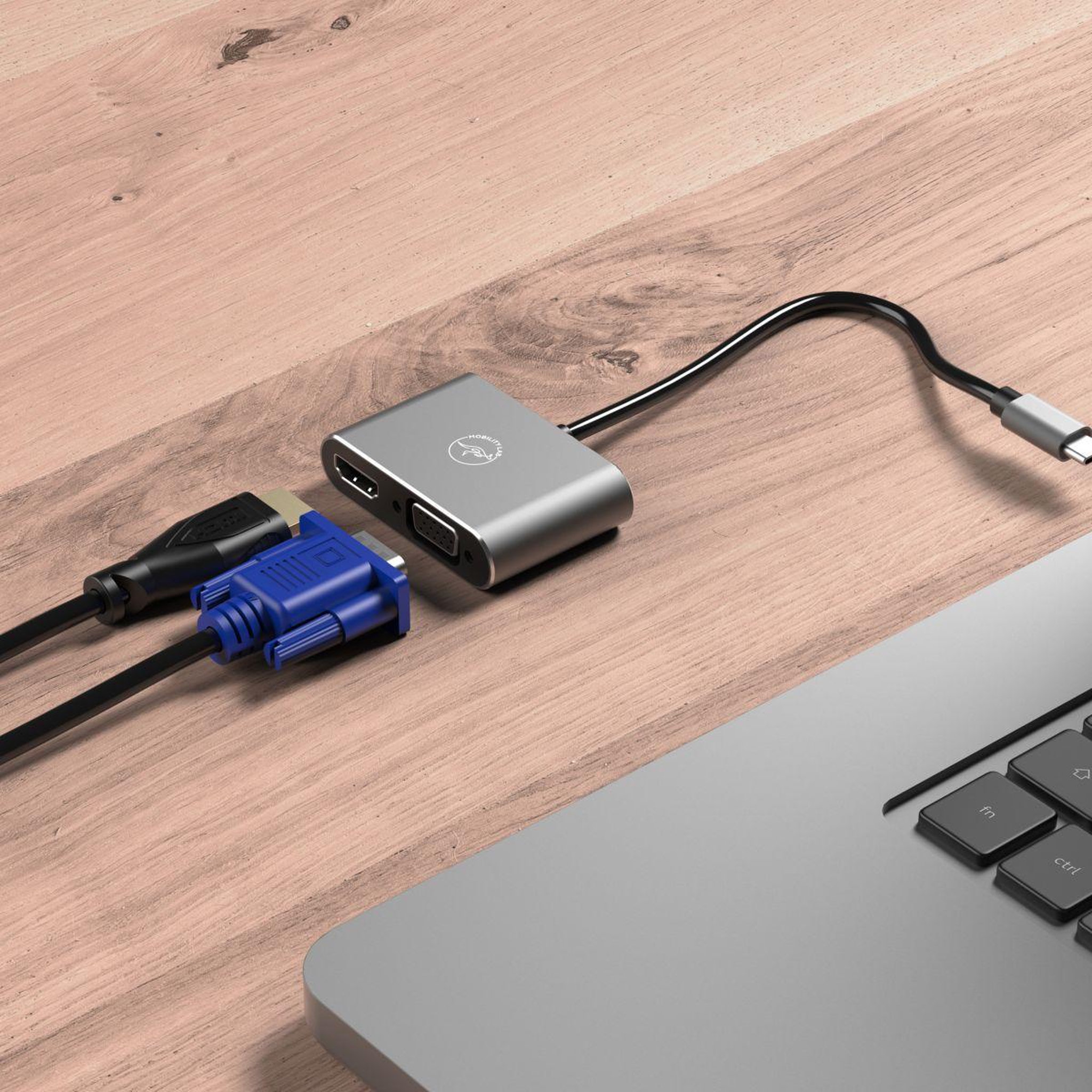 Voir la diapositive 3 : Mobility Lab Adaptateur usb-c/hdmi usb-c vers hdmi et vga