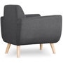 Voir la diapositive 4 : Paris Prix Fauteuil Design  Miramas  81cm Gris Foncé