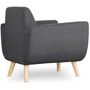 Voir la diapositive 4 : Paris Prix Fauteuil Design  Miramas  81cm Gris Foncé