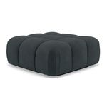 LISA DESIGN Ruby - pouf en velours texturé. Coloris disponibles : Gris, Noir, Orange, Beige, Bleu