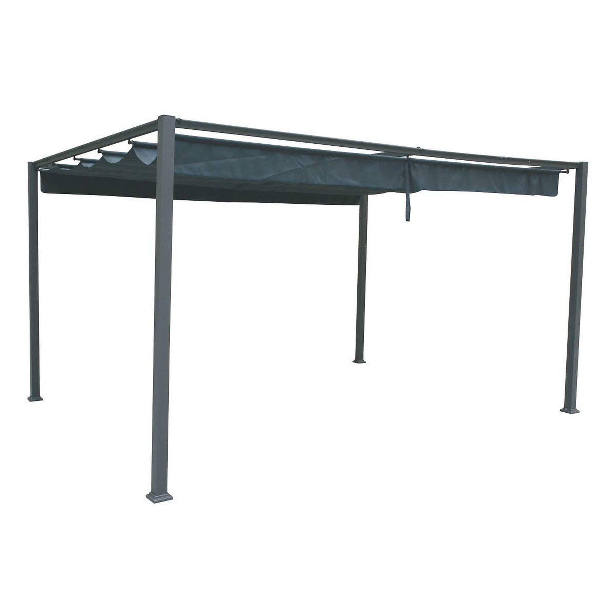 HESPERIDE Tonnelle de jardin palmeira - l. 400 x l. 300 cm - ardoise