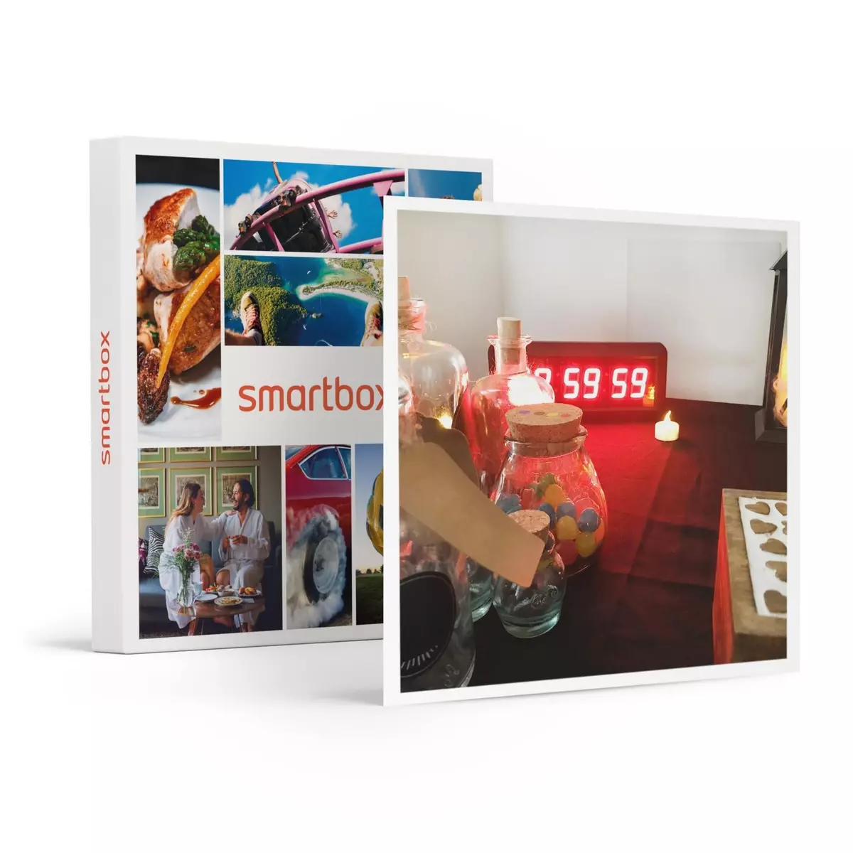 Smartbox Escape game à domicile en équipe avec boissons et reportage photos - Coffret Cadeau Multi-thèmes