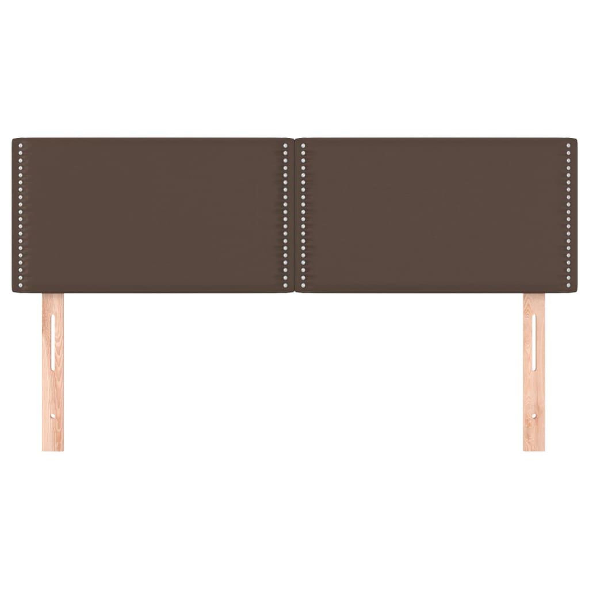 Voir la diapositive 3 : VIDAXL Tetes de lit 2 pcs Marron 72x5x78/88 cm Similicuir