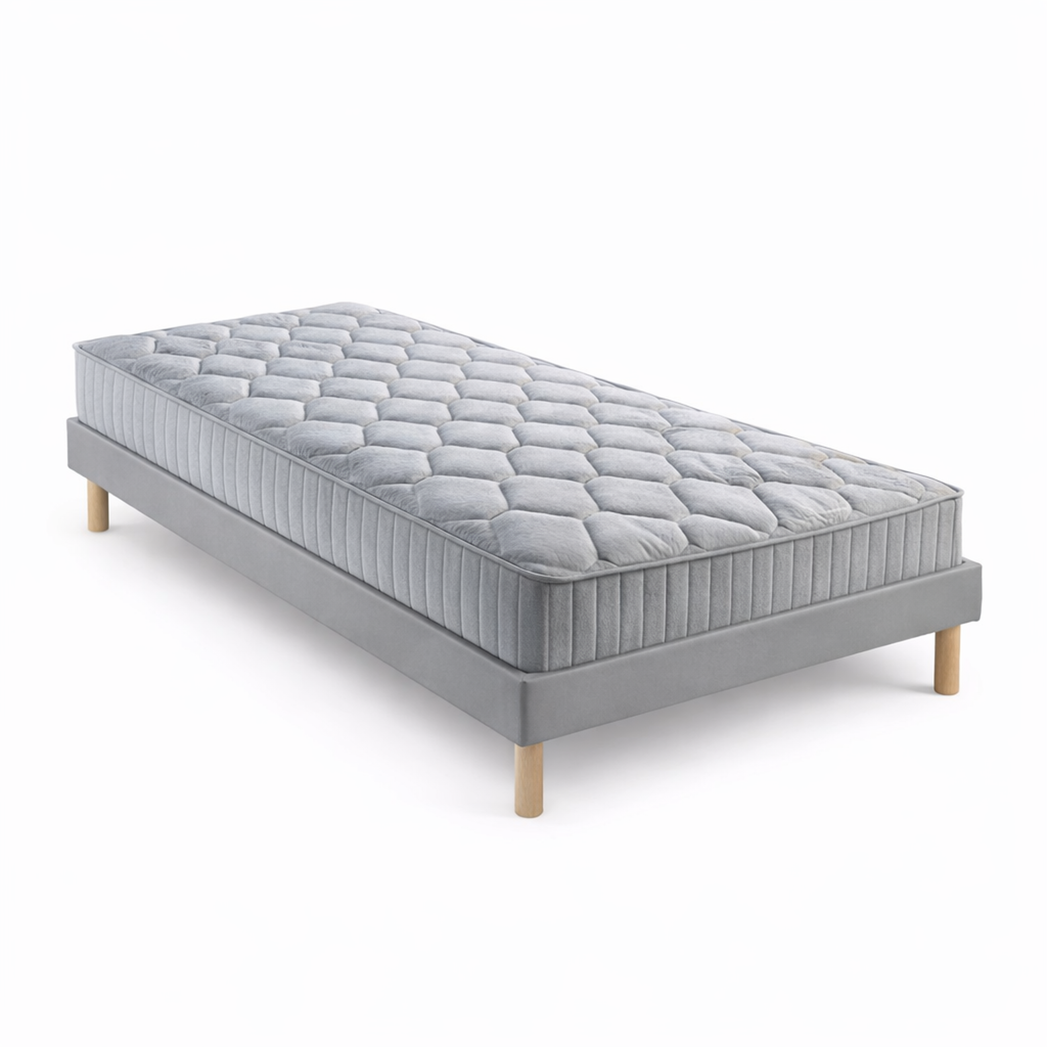 Voir la diapositive 2 : KING OF DREAMS Ensemble Sommier Tapissier et Matelas Latex Accueil Moelleux