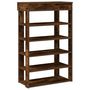 Voir la diapositive 2 : VIDAXL Etagere a chaussures chene fume 60x30x98 cm bois d'ingenierie