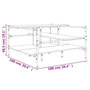 Voir la diapositive 6 : VIDAXL Table basse chene fume 100x100x48,5 cm bois d'ingenierie
