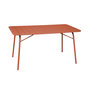 Voir la diapositive 1 : SWEEEK Table de jardin pliante métal 6 places, Amelia 141,2 x 80 x 72,5cm