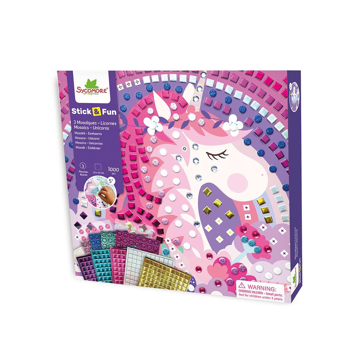 Au Sycomore Stick'N Fun - PM 3 Mosaïques -Licornes