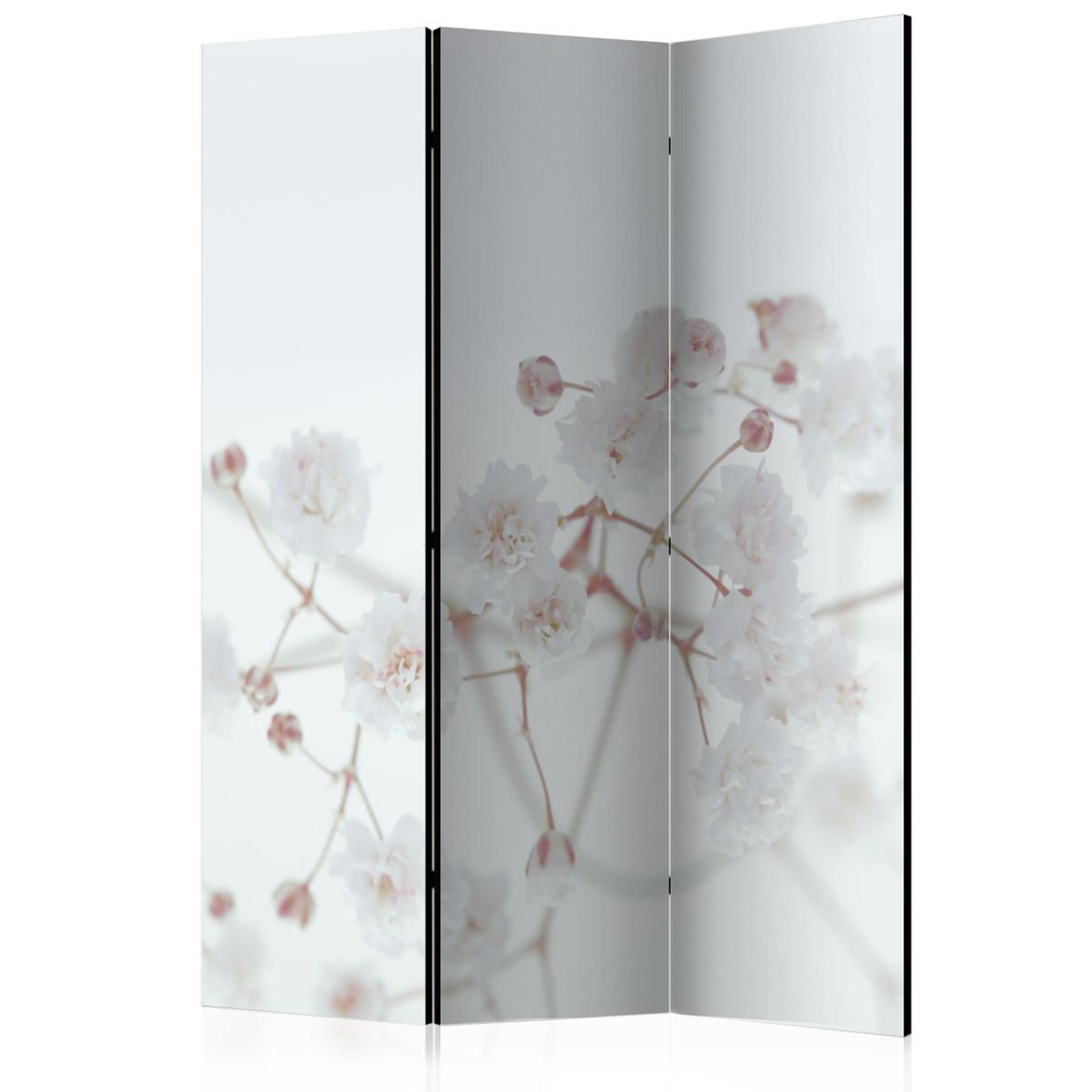 Paris Prix Paravent 3 volets  white flowers  135x172cm