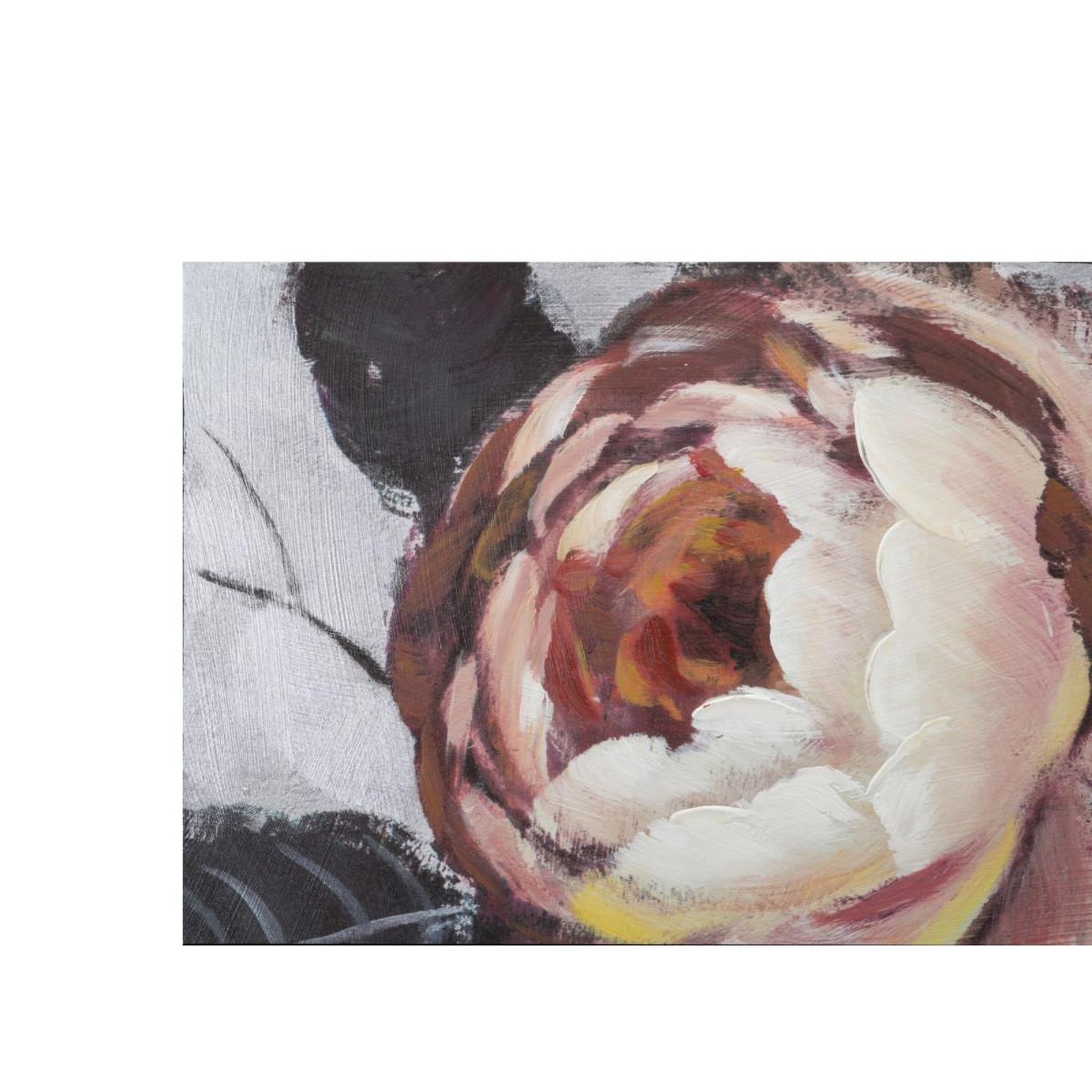 Voir la diapositive 2 : Paris Prix Toile peinture déco  flower  76x150cm multicolore